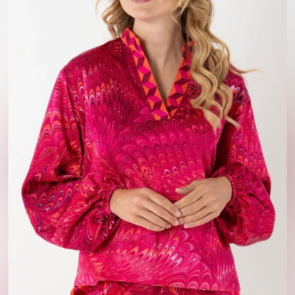 EMILY MCCARTHY - Pink Venetian Lolli Top NWT